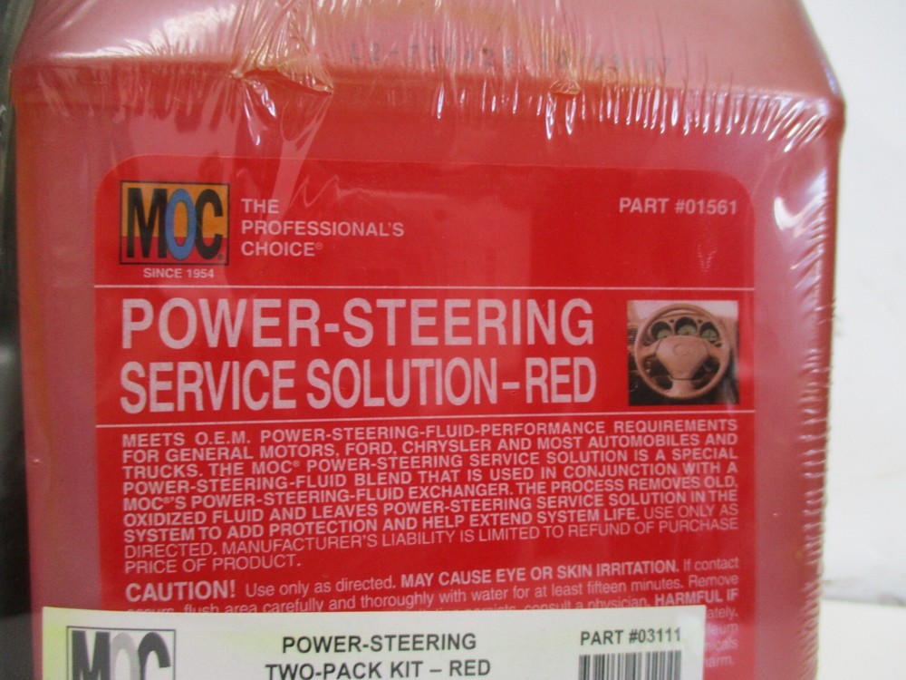MOC NEW Power Steering Two-Pack Kit - RED FLUID Part #03111