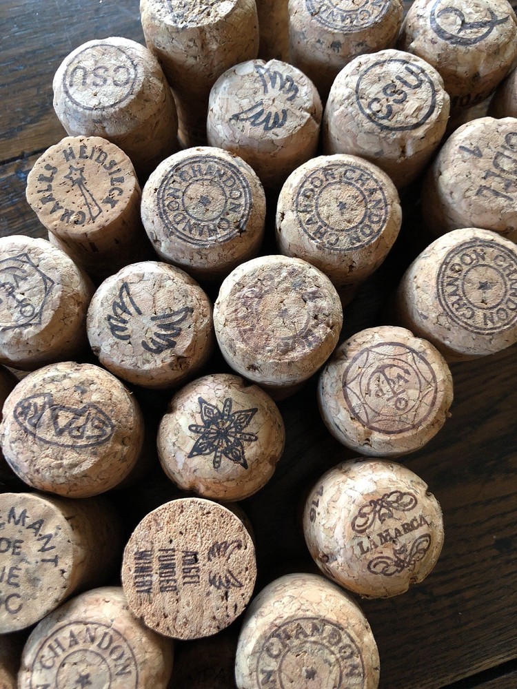 50 PREMIUM CHAMPAGNE/SPARKLING WINE CORKS (USED) - NO PLASTIC