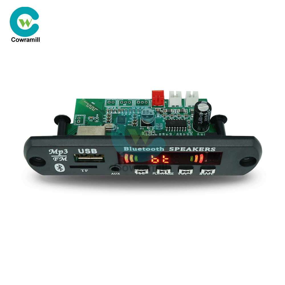Wireless 12V WMA 2*15W Amplifier MP3 Decoder Board Audio Module USB TF Radio