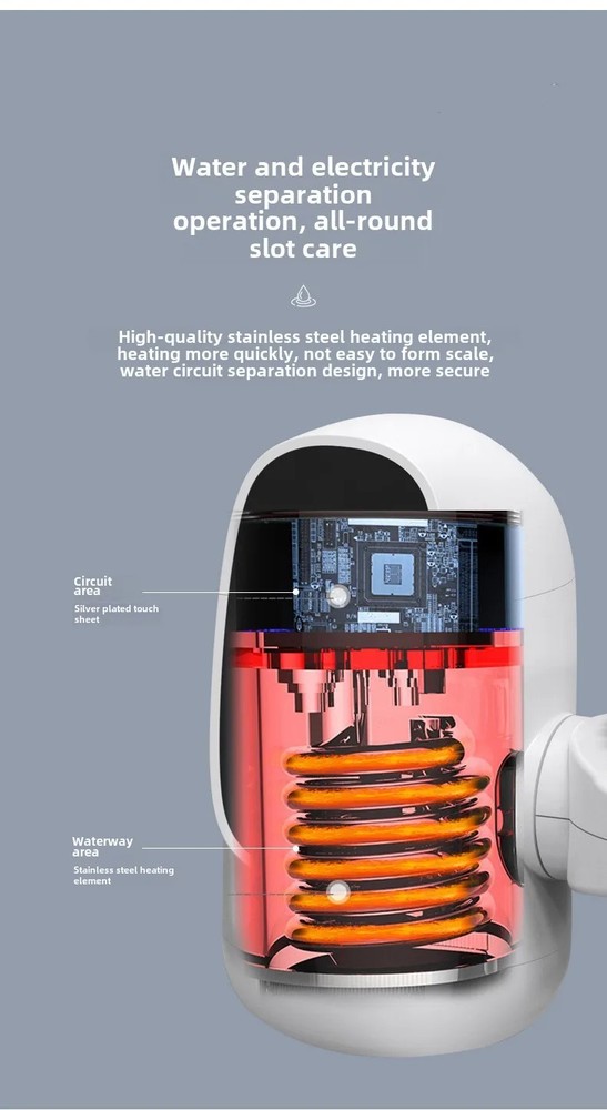 Instant Heating Faucet Water Tap Tankless Water Heater Electric Kitchen Faucet