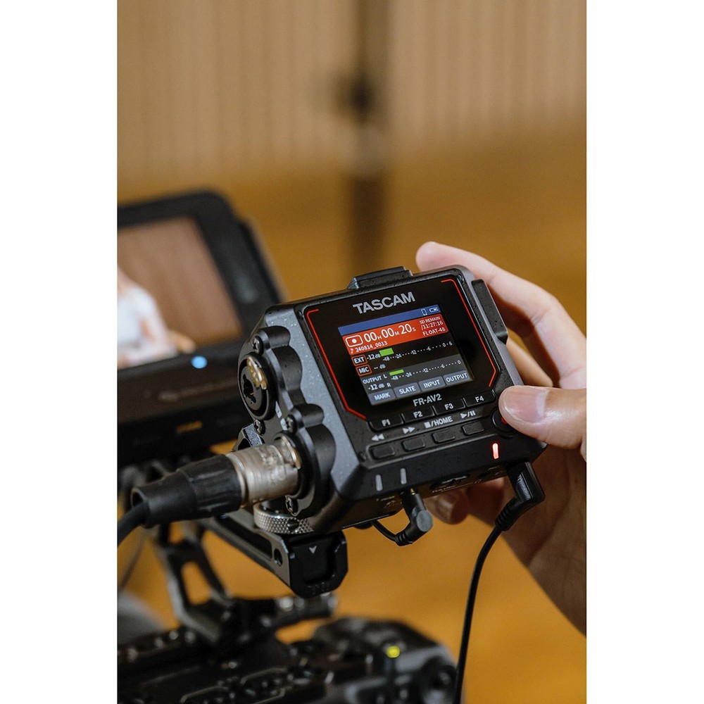 Tascam FR-AV2 32-Bit Float Field Recorder and Timecode Generator with Mixer