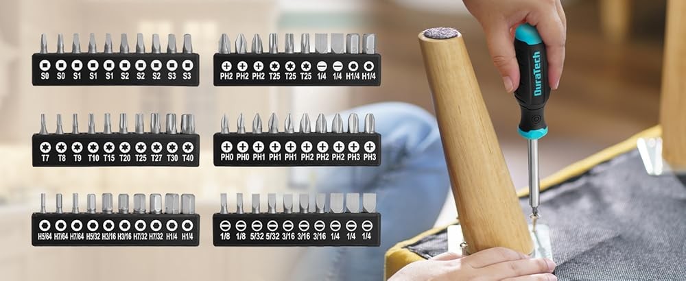 Screwdriver, Multi-Funct Screw Driver Set Replaceable Cr-V