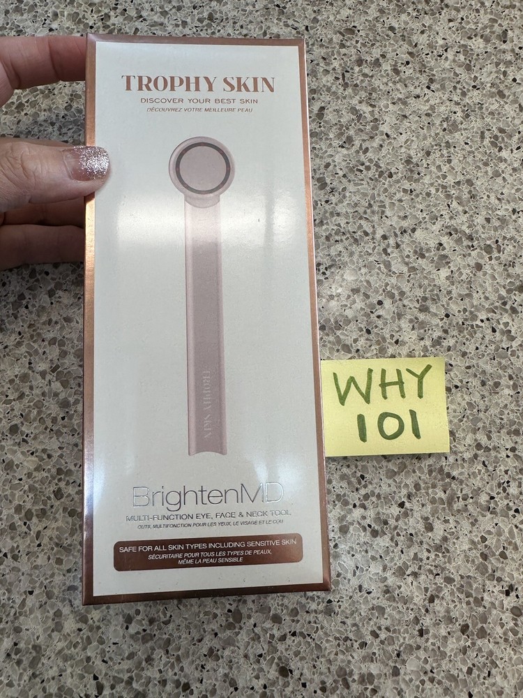 Trophy Skin Brighten MD Multi Function Device Face & Neck TOOL NEW SEALED BOX