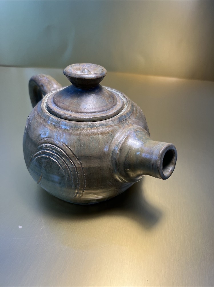 Unmarked Ceramic Teapot green