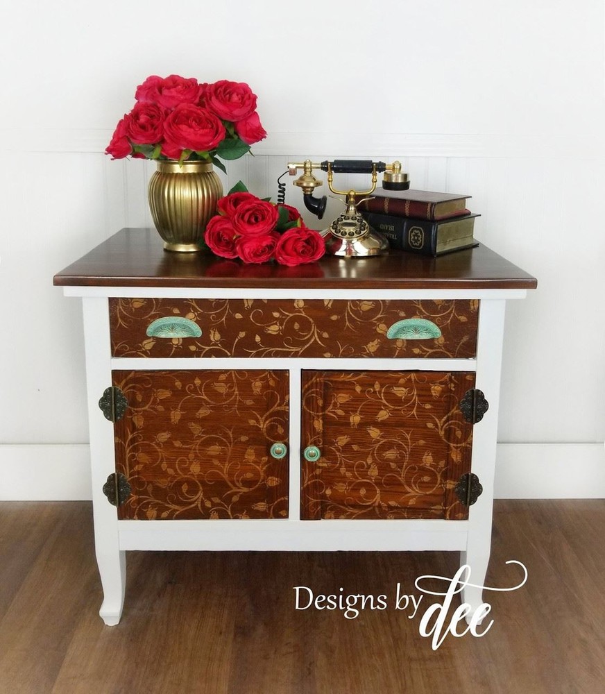 2-1/2" Baroque Scroll Work Design Cup Pull Verdigris