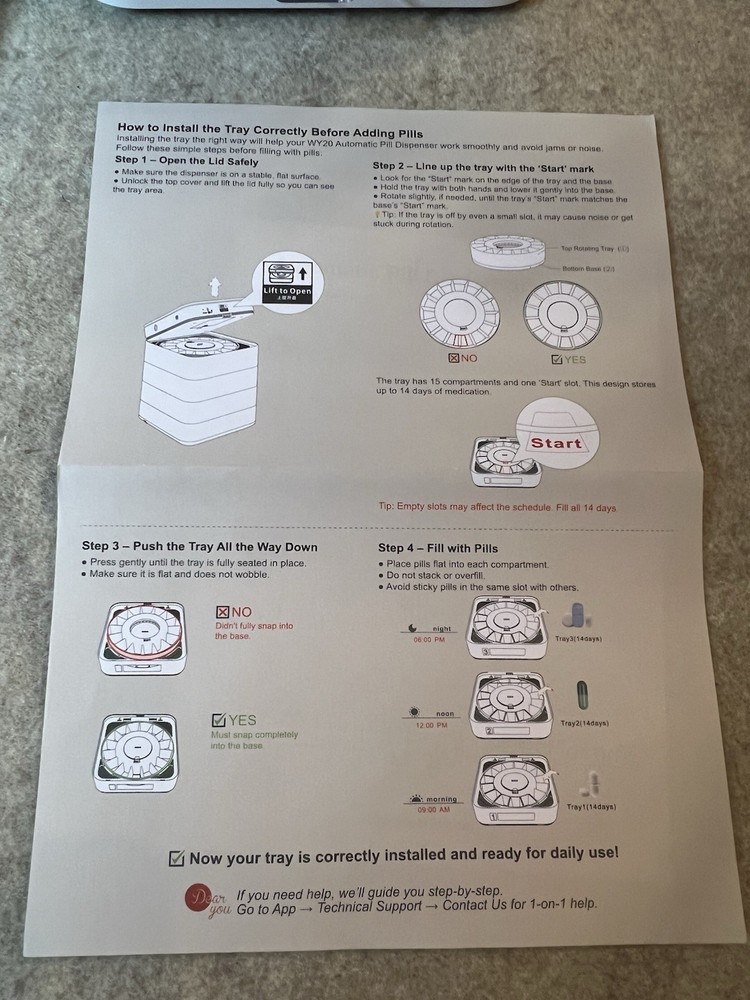 42-Day Automatic Pill Dispenser
