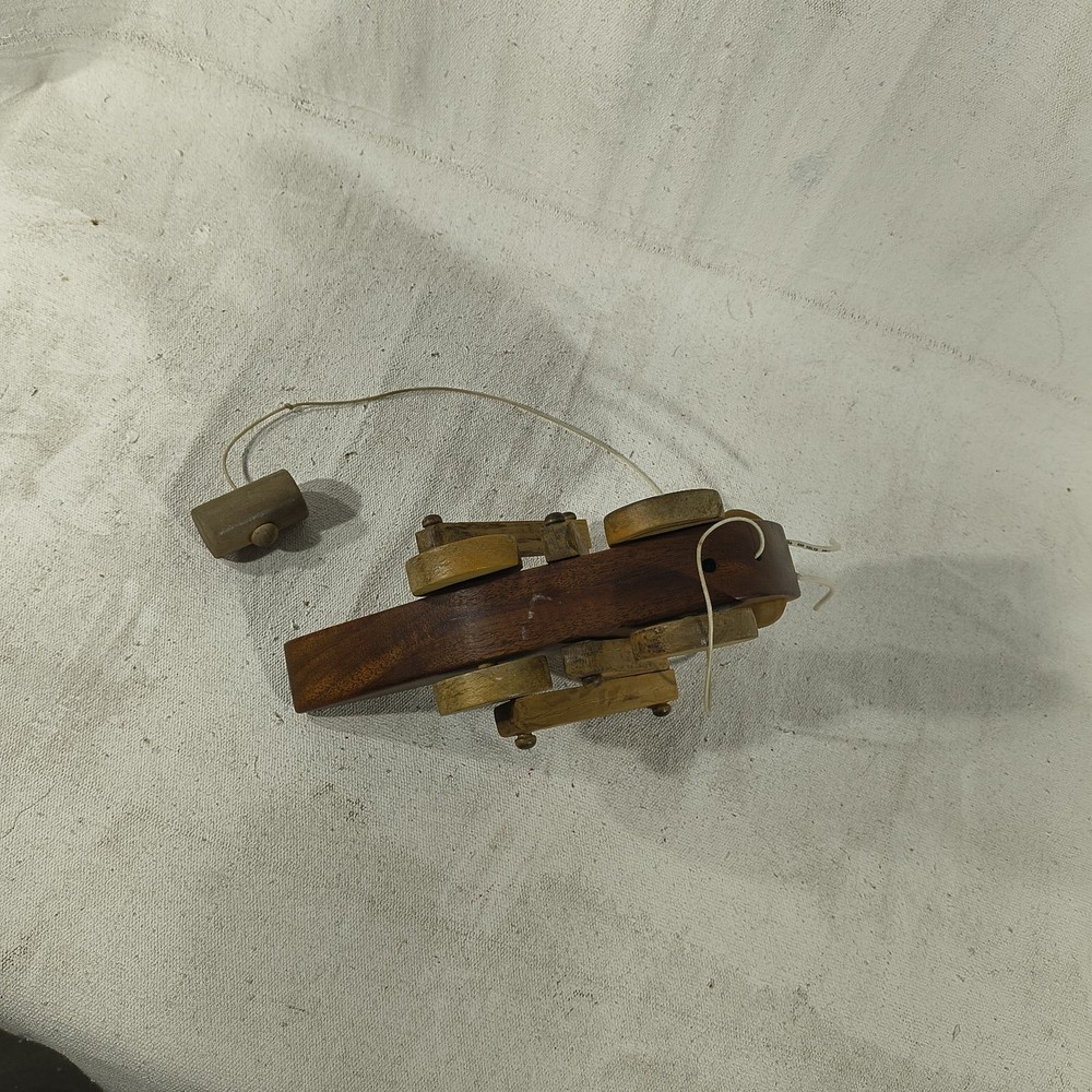 Wooden Grasshopper Vintage Pull Toy