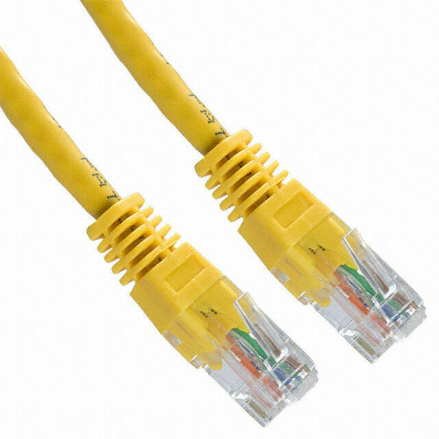 100 Pack Lot 5ft CAT5e Ethernet Network LAN Router Patch Cable Cord Wire Yellow