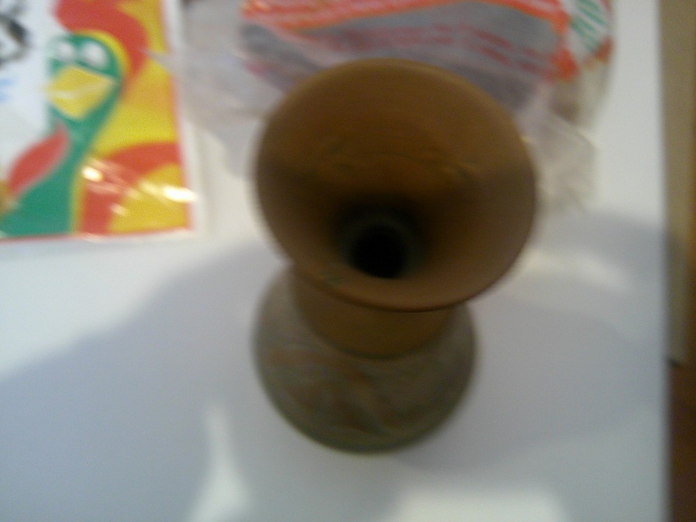 Ornate copper vase 4" TALL