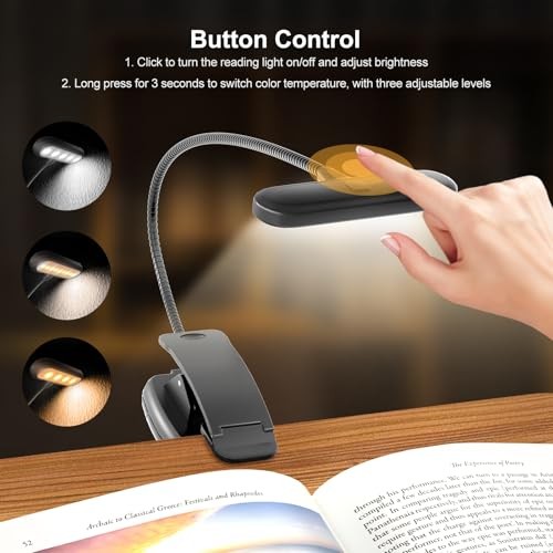 Book Stand for Reading with Light, Book Holders for Reading Book Stand (Light)