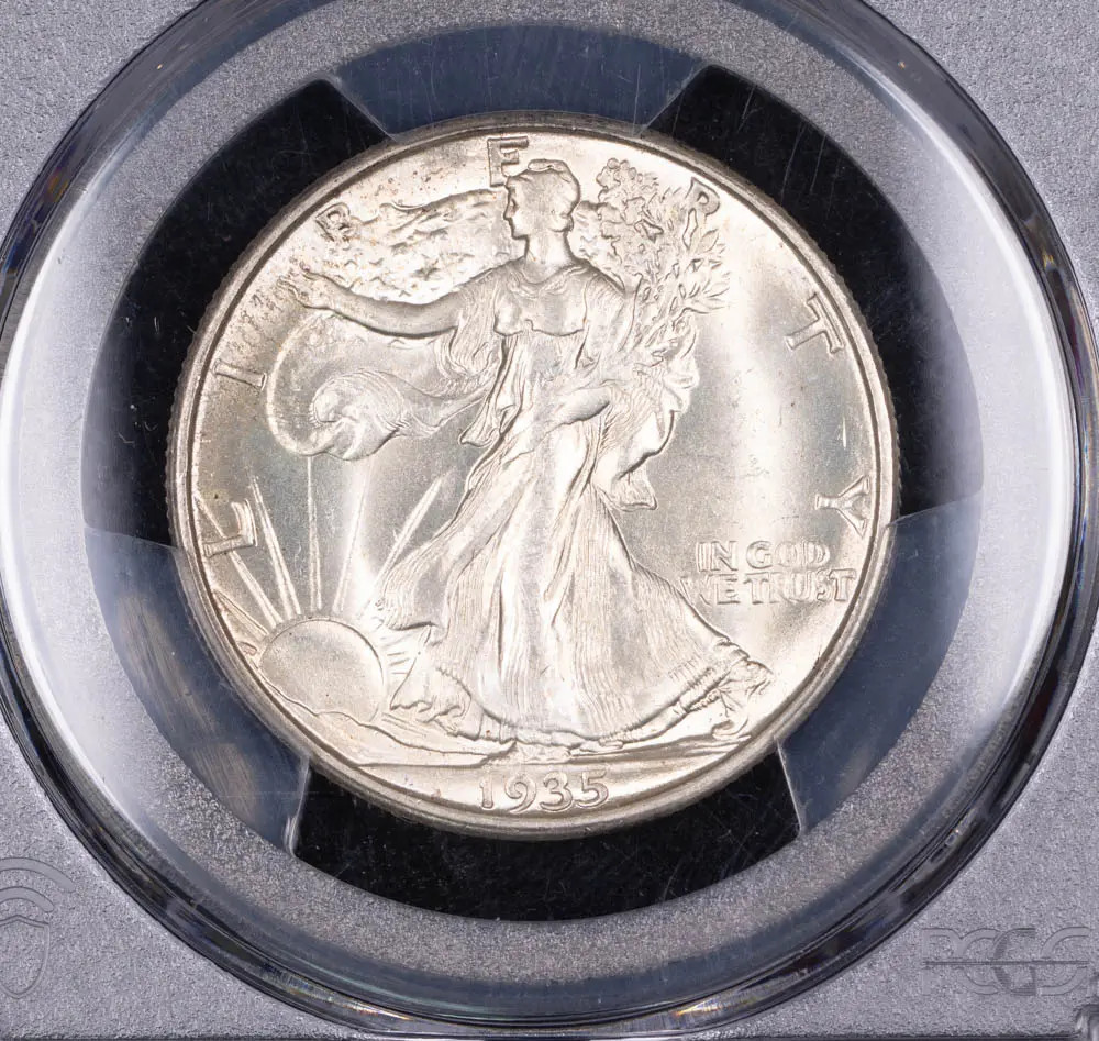 1935 D Half Dollars Liberty Walking PCGS MS-64
