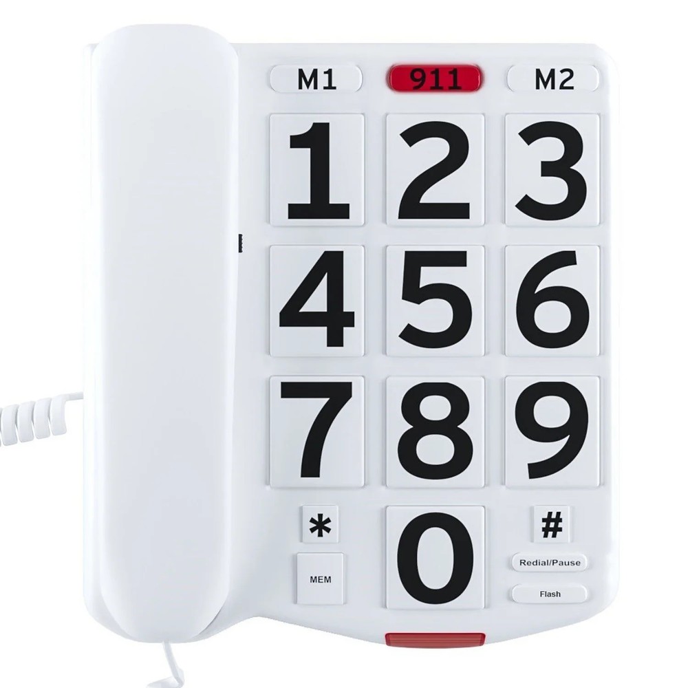Big Button Phone with Handset Volume
