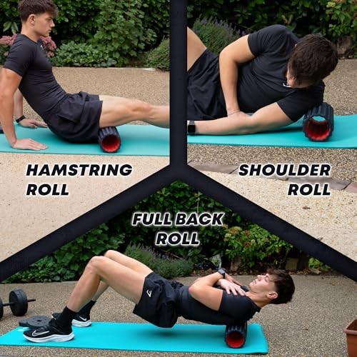 High Density Foam Roller for Physical Therapy – 12" High Density Exercise