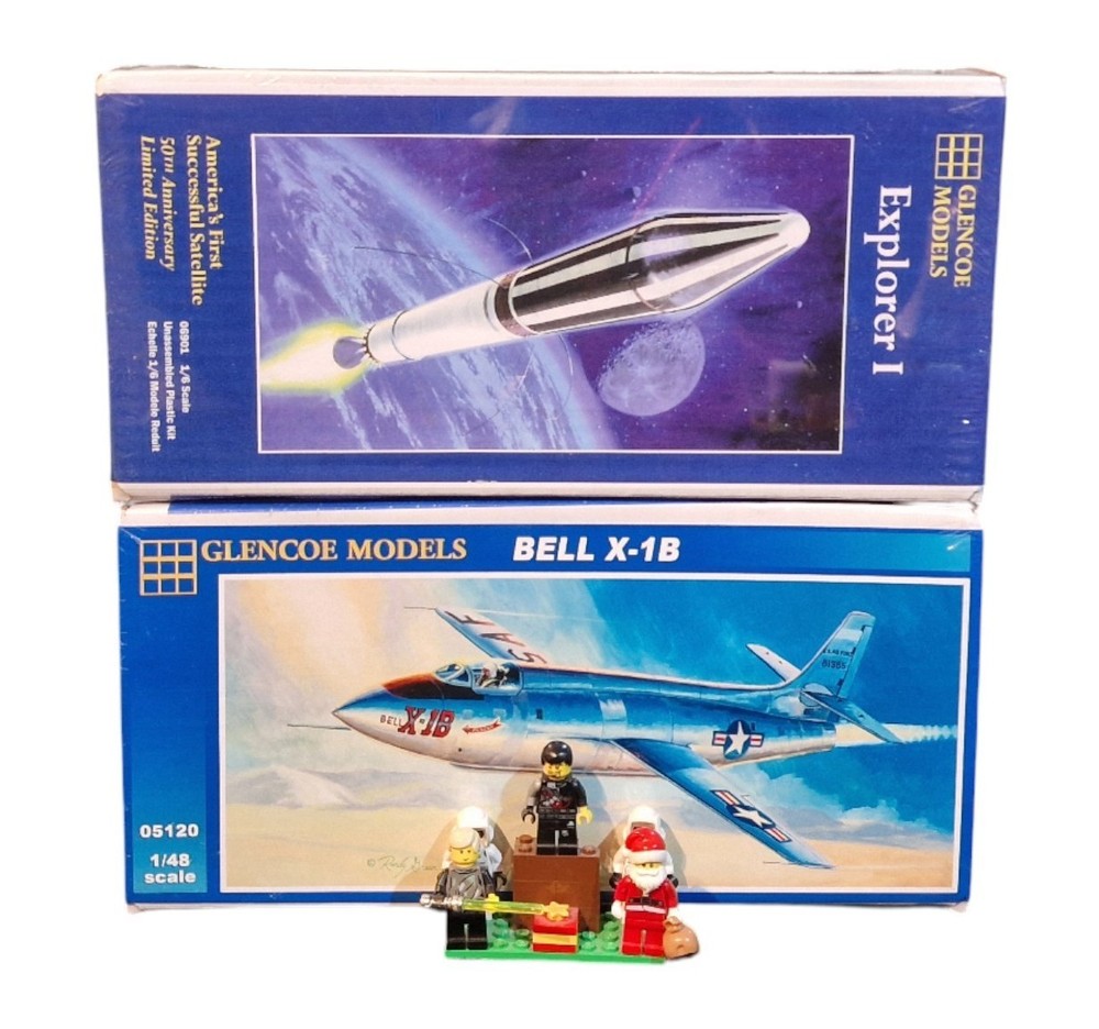 Space & Exploration : Explorer I & Bell X-1B model kits made by Gelcone Models