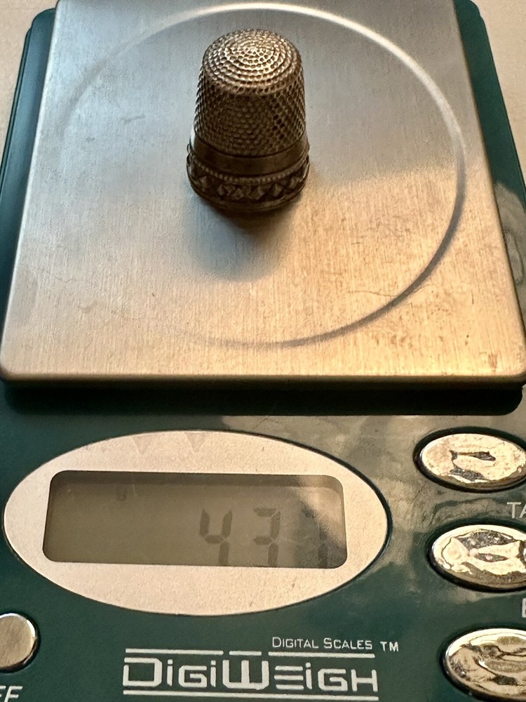 Vintage Sterling Silver Thimble