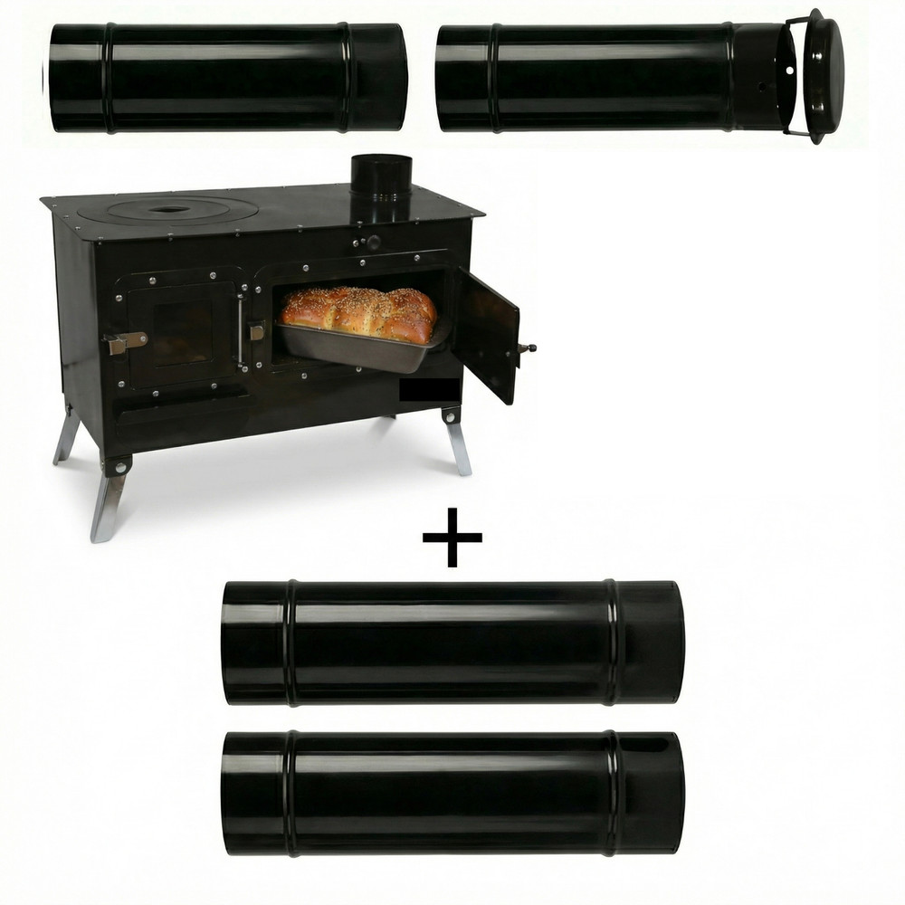 Bundle: Trailblazer" Cookstove + 2 Extra Straight Pipes