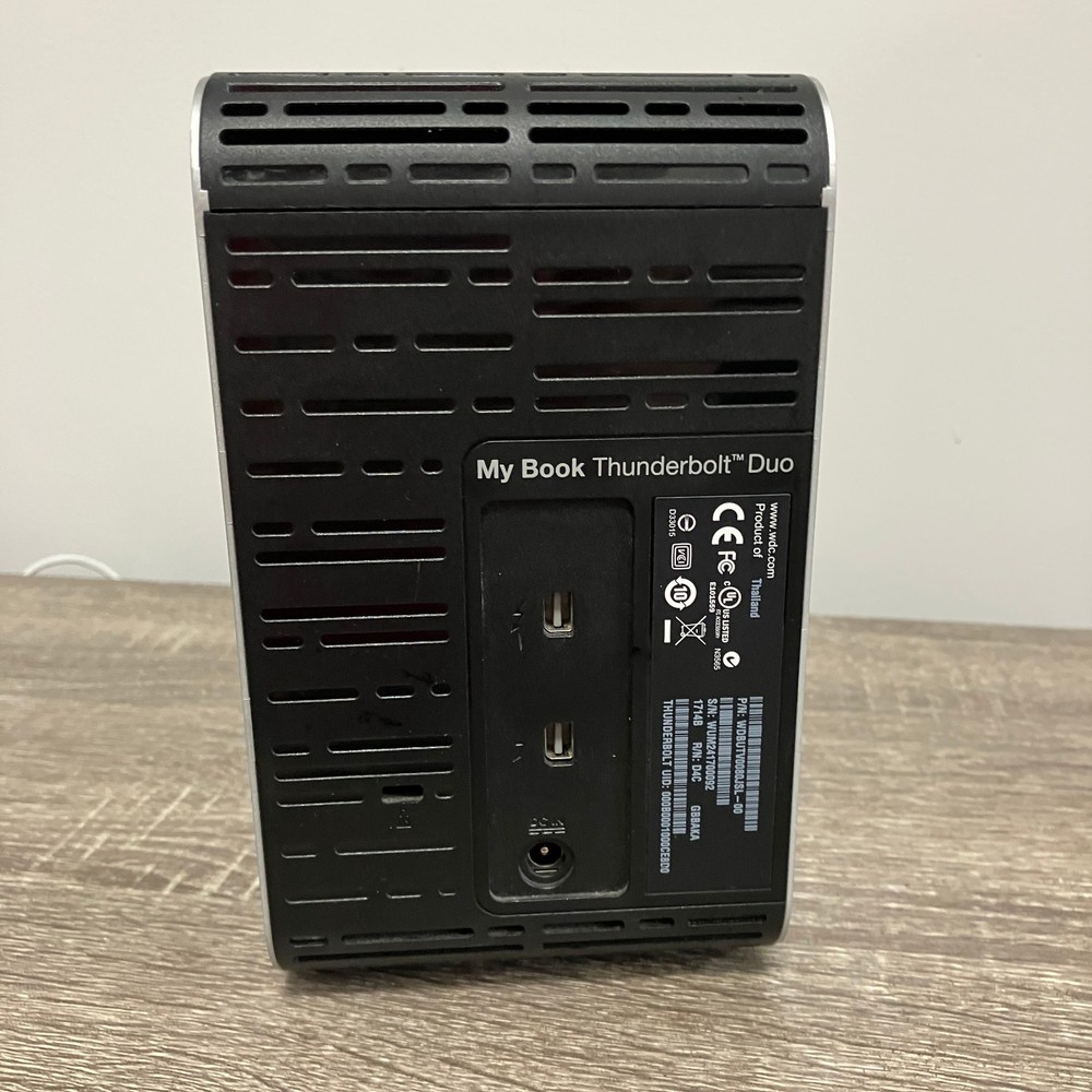 WD My Book Thunderbolt Duo – Thunderbolt 2 External Enclosure shell - NO DRIVES