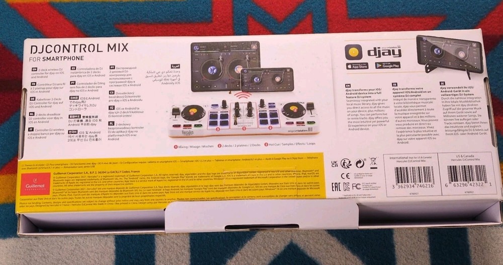 Hercules DJControl For Smartphone Mix Bluetooth Wireless DJ Control