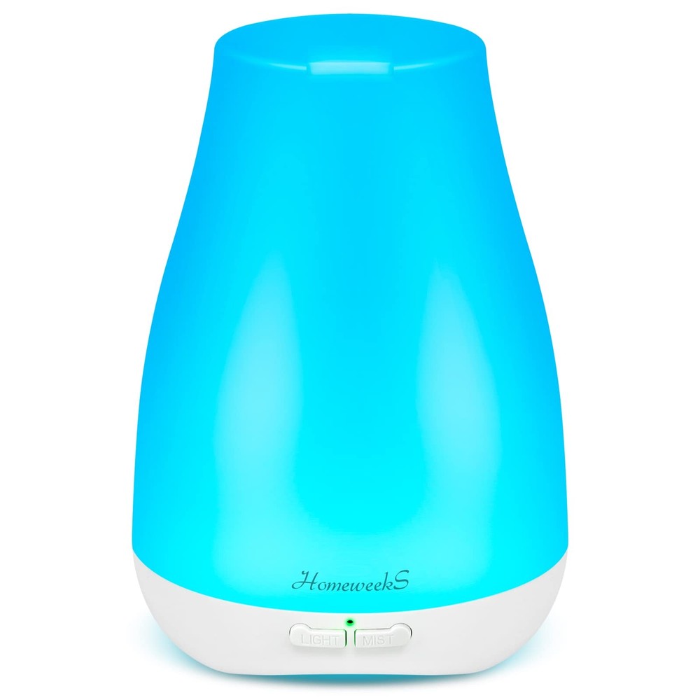 Homeweeks Diffusers, 100ml Colorful Essential Oil 100 Ml 1 Pack, Basic White