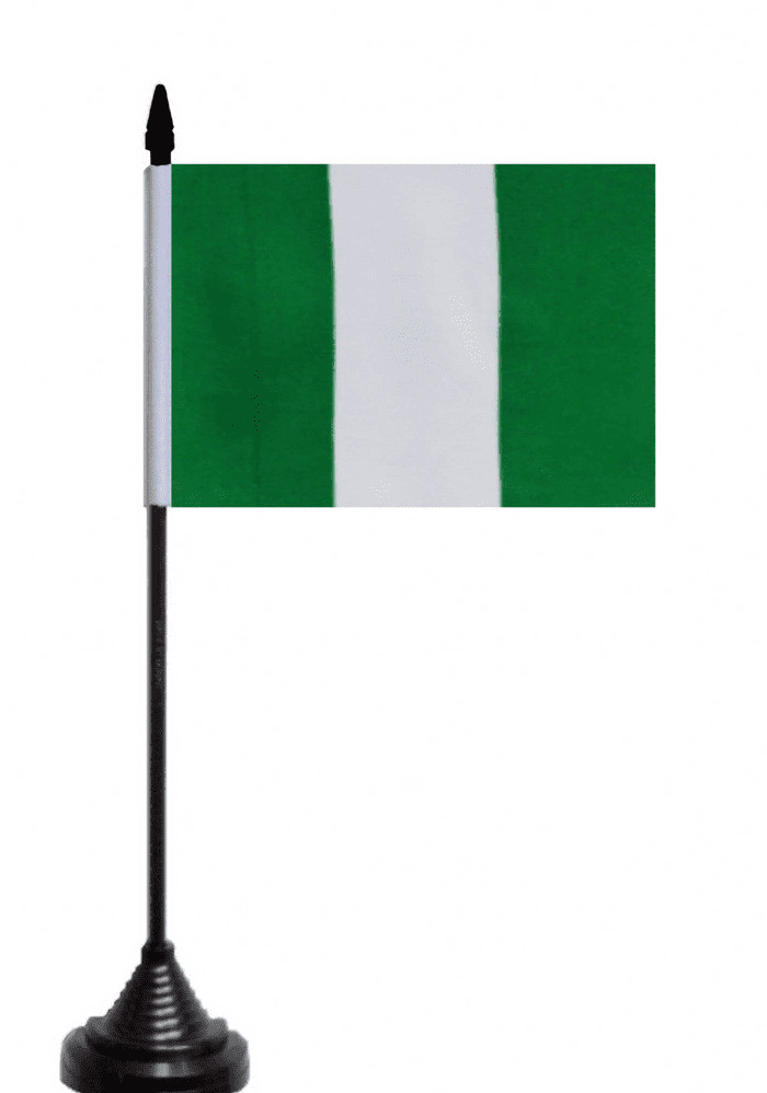 Nigeria Table Flag - Polyester