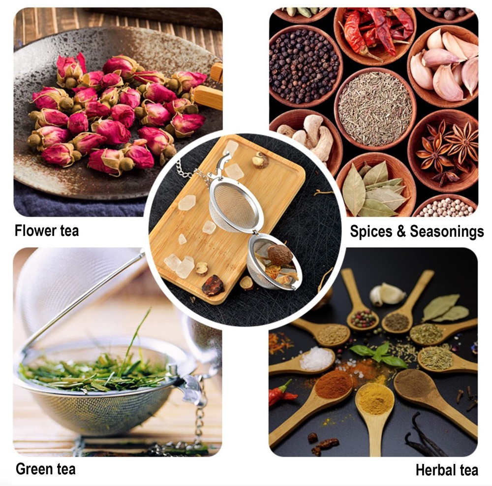NSTaygate 2pcs Tea Infuser,Loose Leaf Tea Steeper Tea Strainer with Charm Han...
