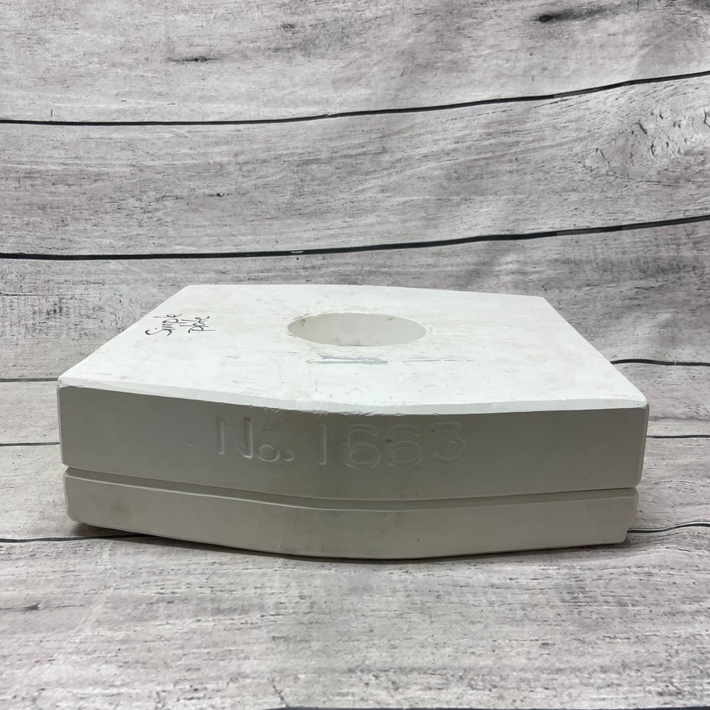 White Horse Mold Ceramic Casting Mold Simple Plate #1663