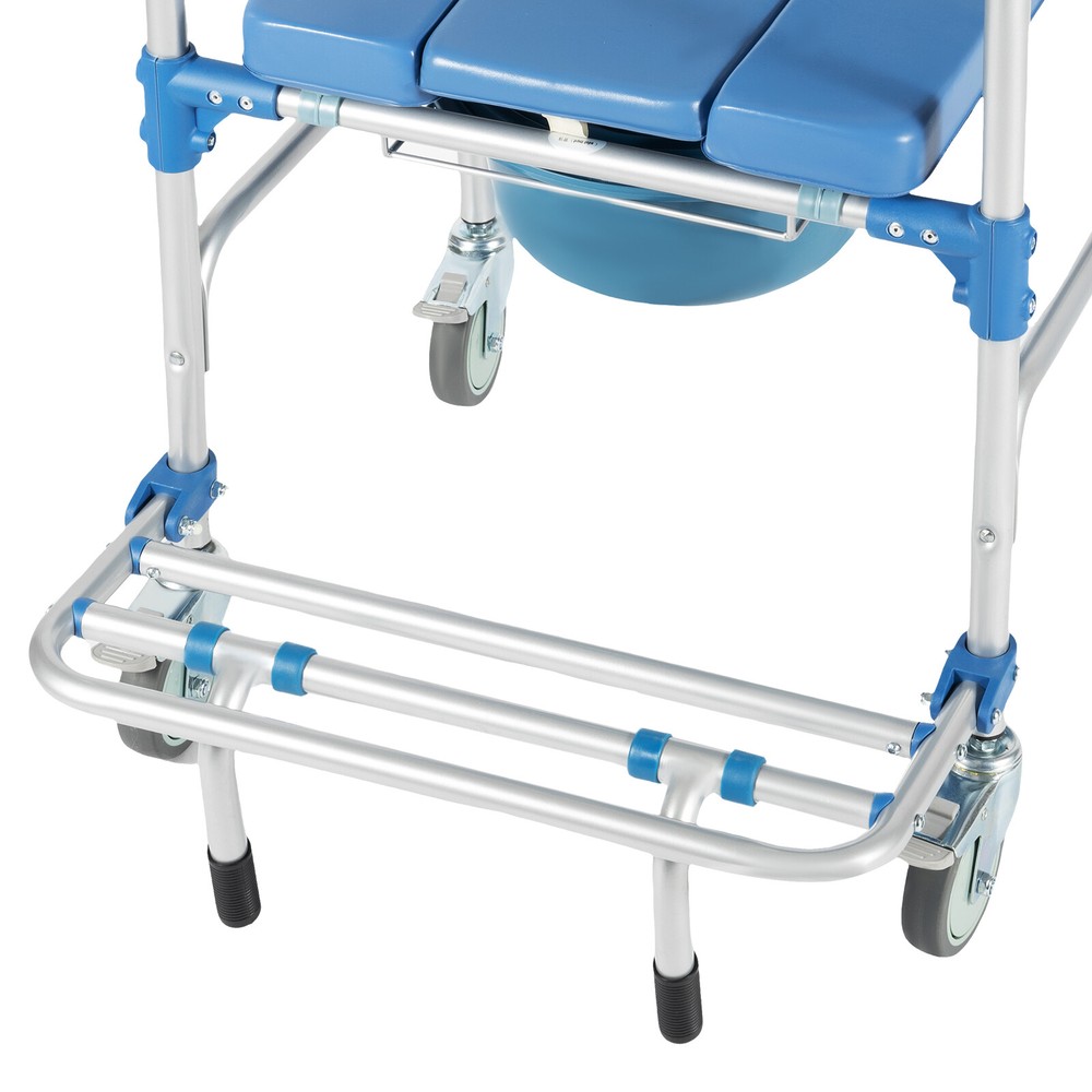 Multi-Functional Commode Chair with Wheels for Easy Mobility and Care