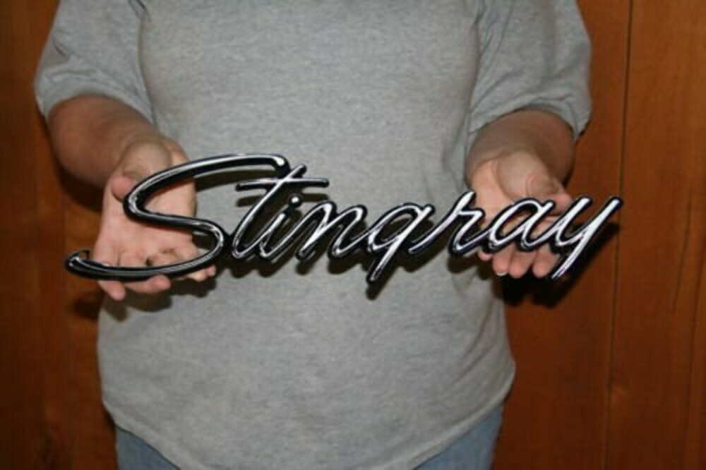 Corvette C3 Stingray Script Flat Steel Sign
