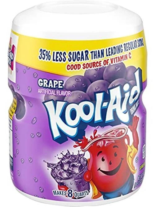 Kool-aid Grape Soft drink Mix 19 Oz Container(Pack of 2)