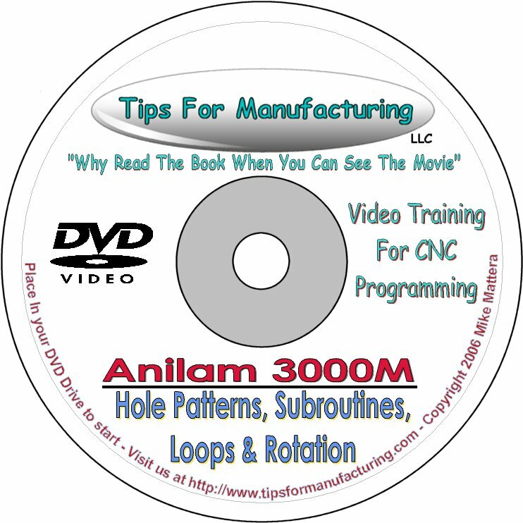 Anilam 1100 / 3000 / 3300 CNC Control Programing Video Training Course.