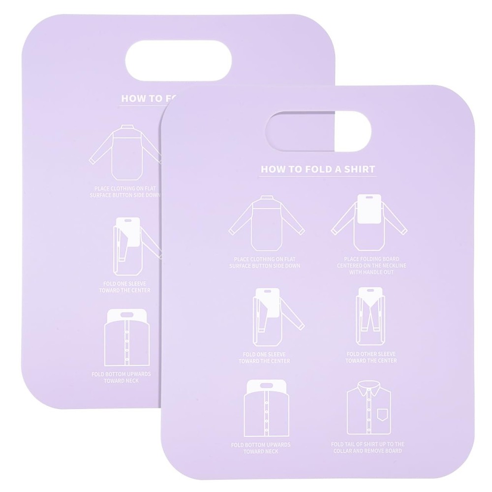 2 Pcs Shirt Folding Board, Portable Clothes Folder Plastic Laundry folders fo...