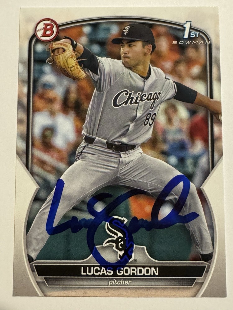 2023 BOWMAN DRAFT 1ST LUCAS GORDON SIGNED  CARD