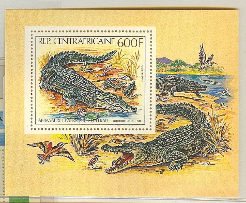 CENTRAL AFRICA SC# C265 ANIMALS - PERF. MNH - S/S