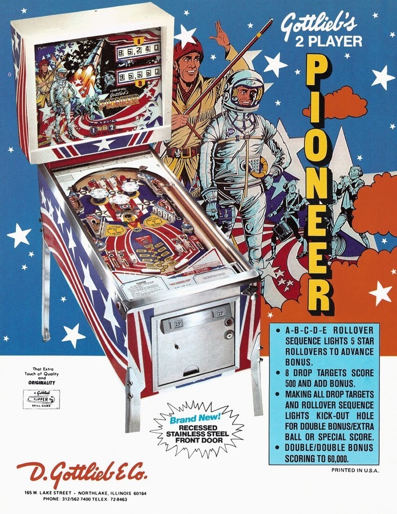 1976 Gottlieb Pioneer Pinball Machine Rubber Ring Kit