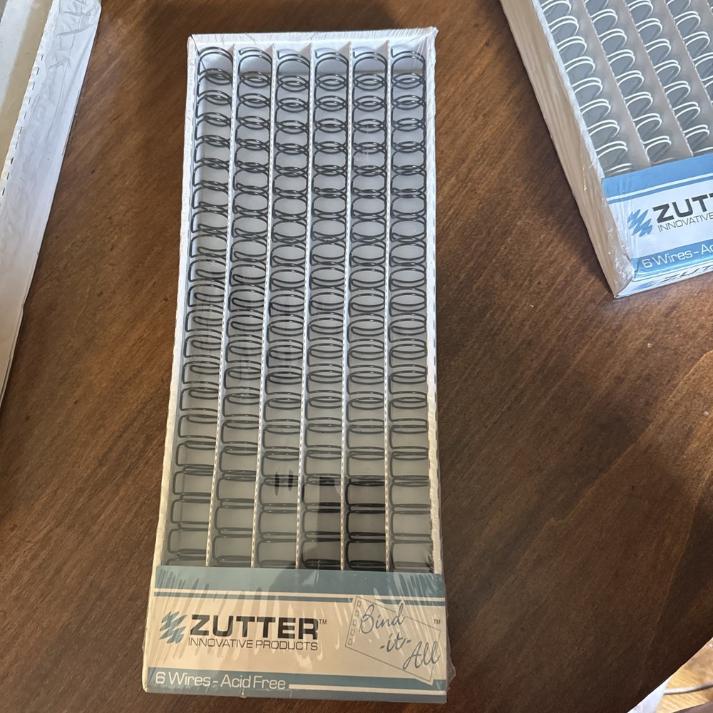 Zutter Bind it All, Black, Silver, & White Binding Coil Wires 3 Packages