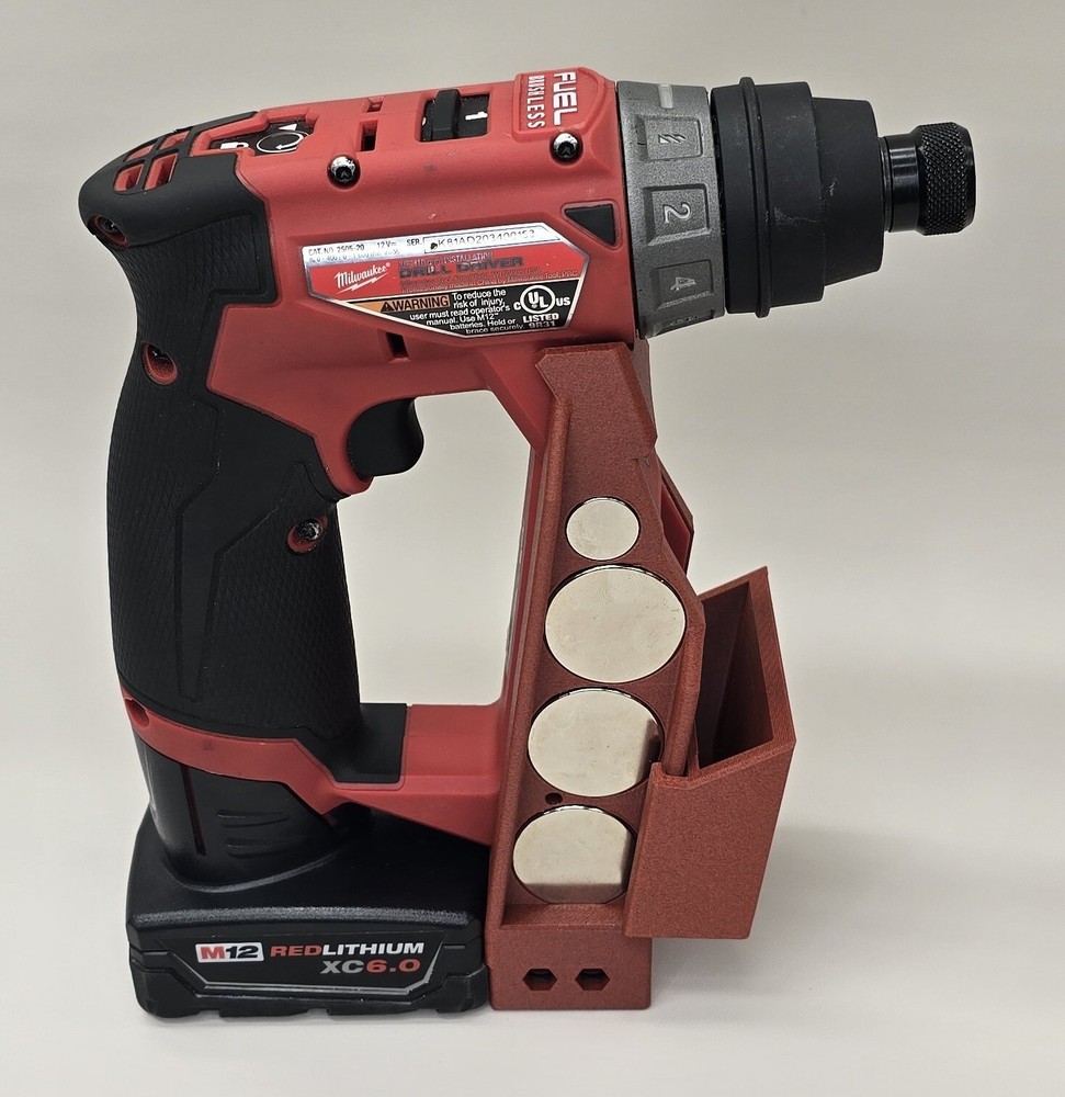 Accessory Base for Milwaukee 2505-22 Installation Tool. Bit and Socket Holder.