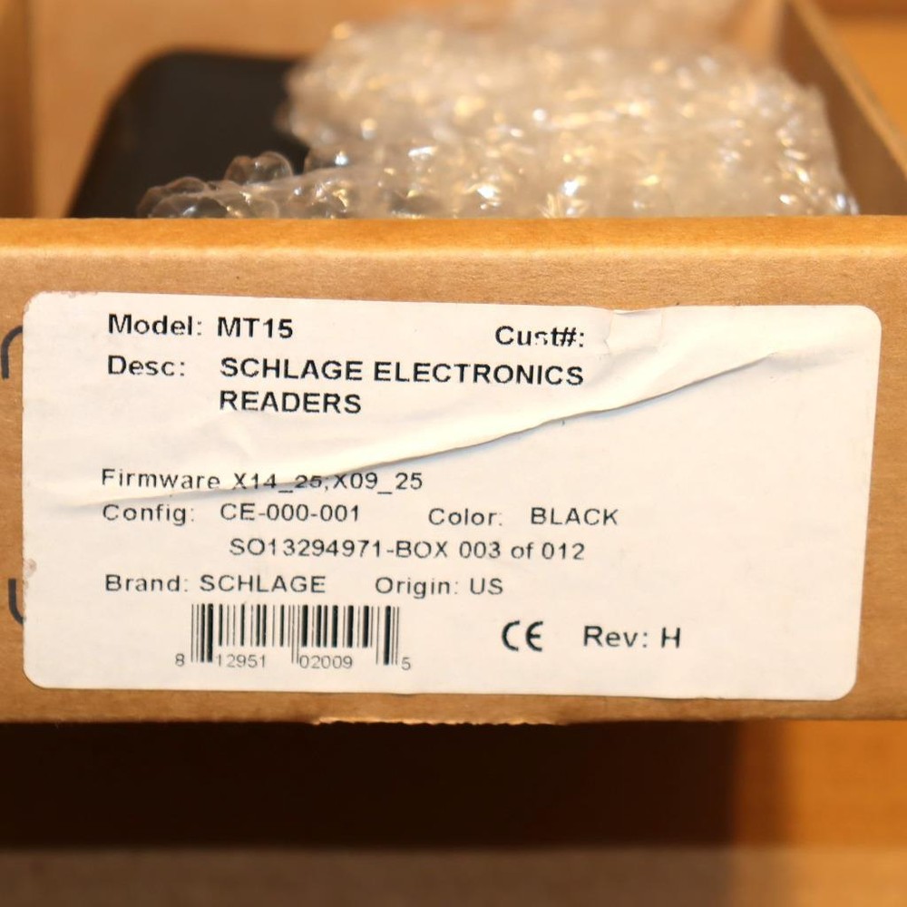 One New Schlage MT15 Single Gang Reader