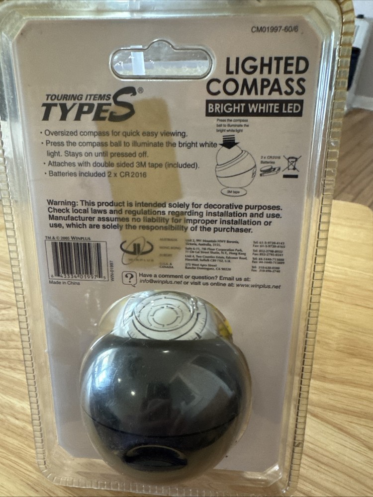 Lighted Compass Winplus Touring Items Type S