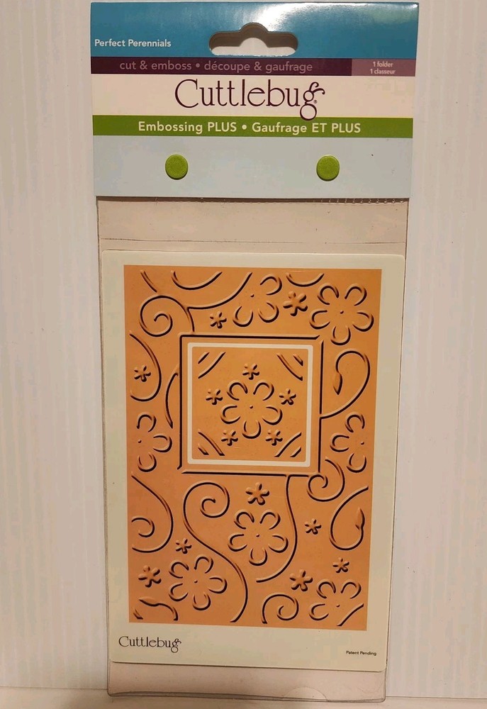 Cuttlebug Embossing Folder Embossing Plus Cut & Emboss PERFECT PERENNIALS