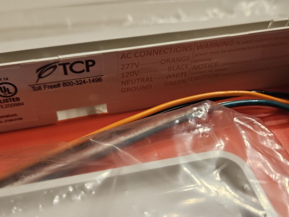 X2 Energy Efficient Compact Exit Sign Long Lasting Light Damp Red LED TCP & AMZN