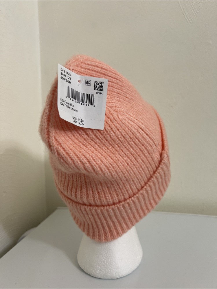 American Eagle AEO Knit Beanie hat One Size Peach