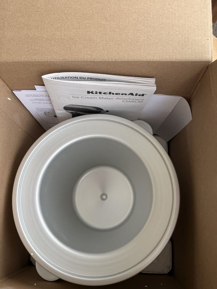 KitchenAid 2 Quart Ice Cream Maker Stand Mixer Attachment KSMICM