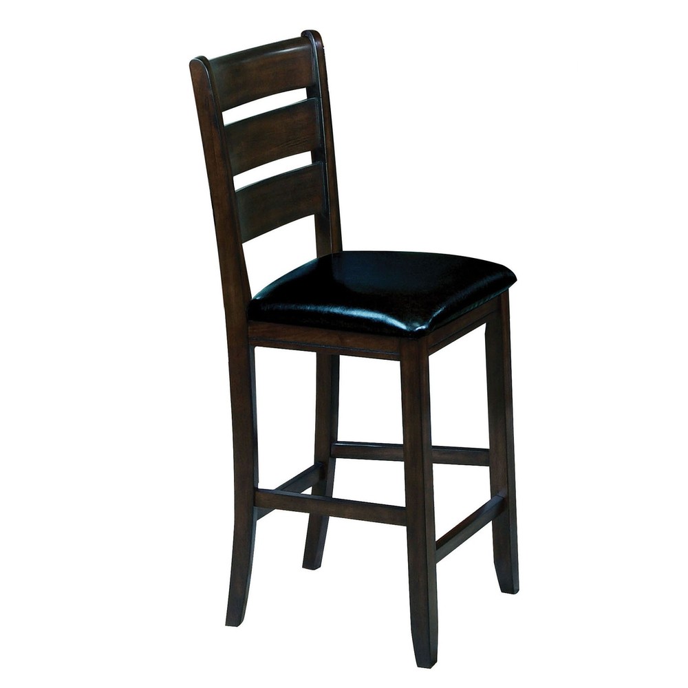 Black and Espresso Counter Height Chairs