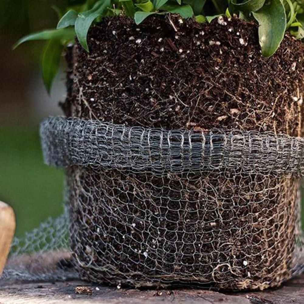 6 PCS 15 Gallon Root Guard Baskets Gopher Proof Stainless Steel Wire Mesh