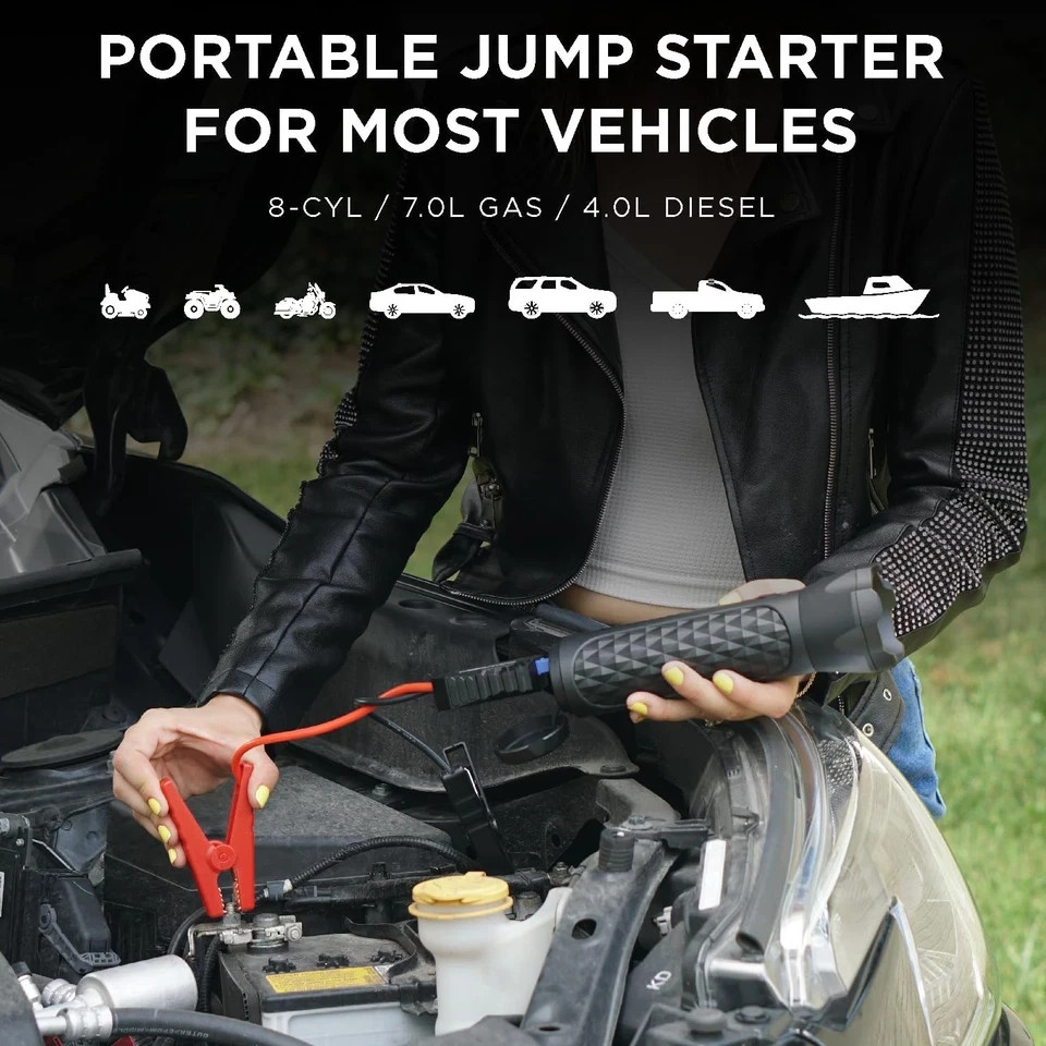 Limitless Innovations - Multi-Use BoostHero Jump Starter, Jumper Cables, & More