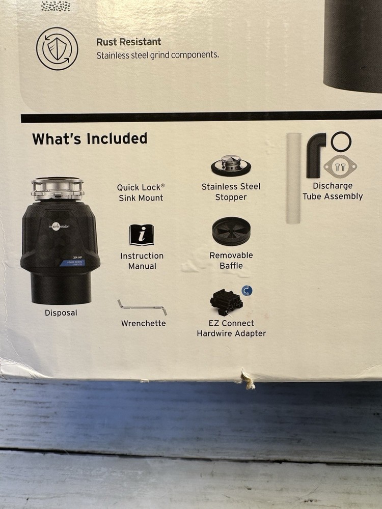 Garbage Disposal InSinkErator Power 900 Continuous feed 3/4 HP