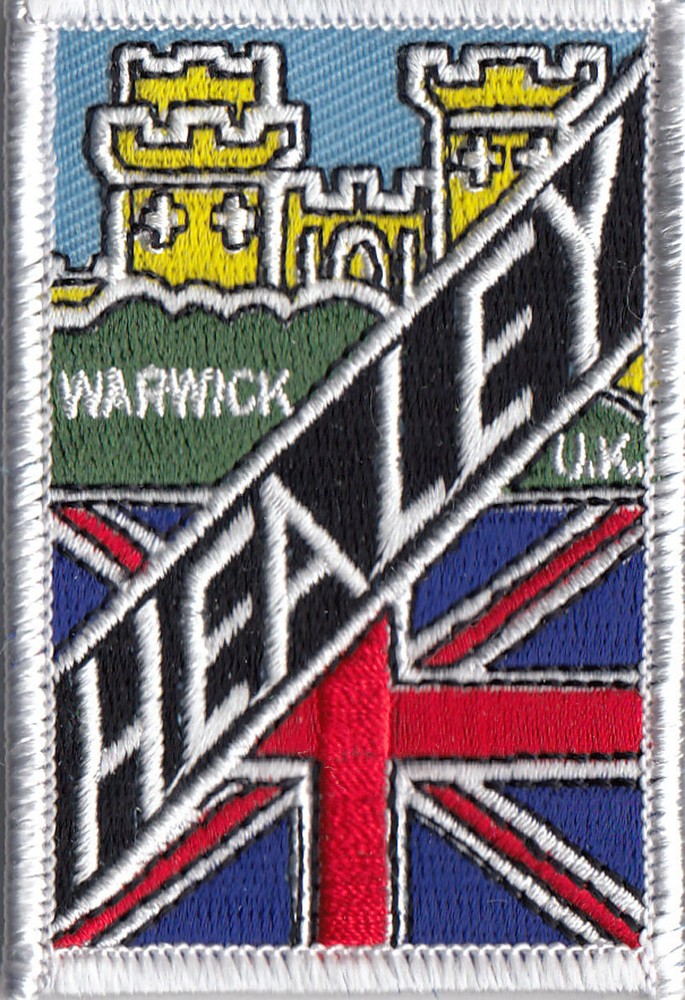 Austin Healey Warwick castle embroidered patch