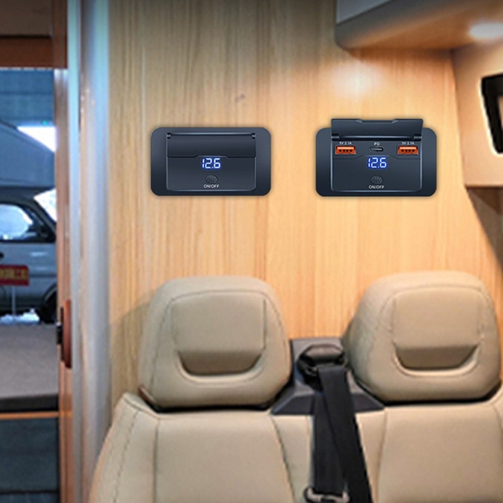 Reliable Car USB Charger Adapter with Integrated Power Switch Functionality