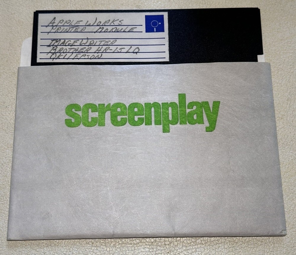 AppleWorks Printer Module ImageWriter Brother Epson 5.25” Floppy Vintage