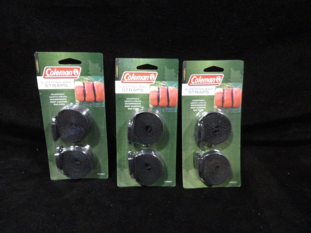 Coleman Sleeping Bag Straps - 3 pack box - 6 straps